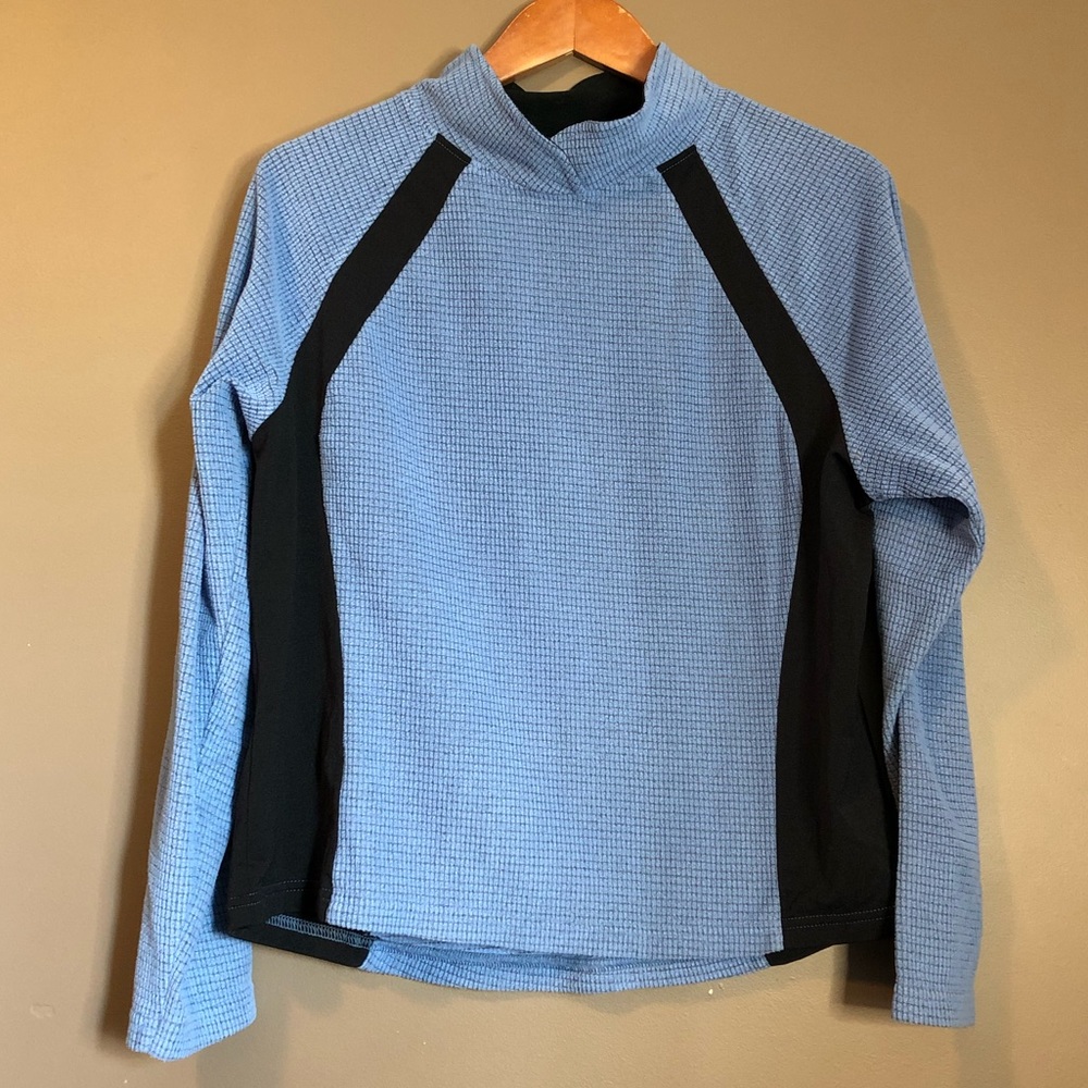 L.L.bean blue and black long sleeve tee